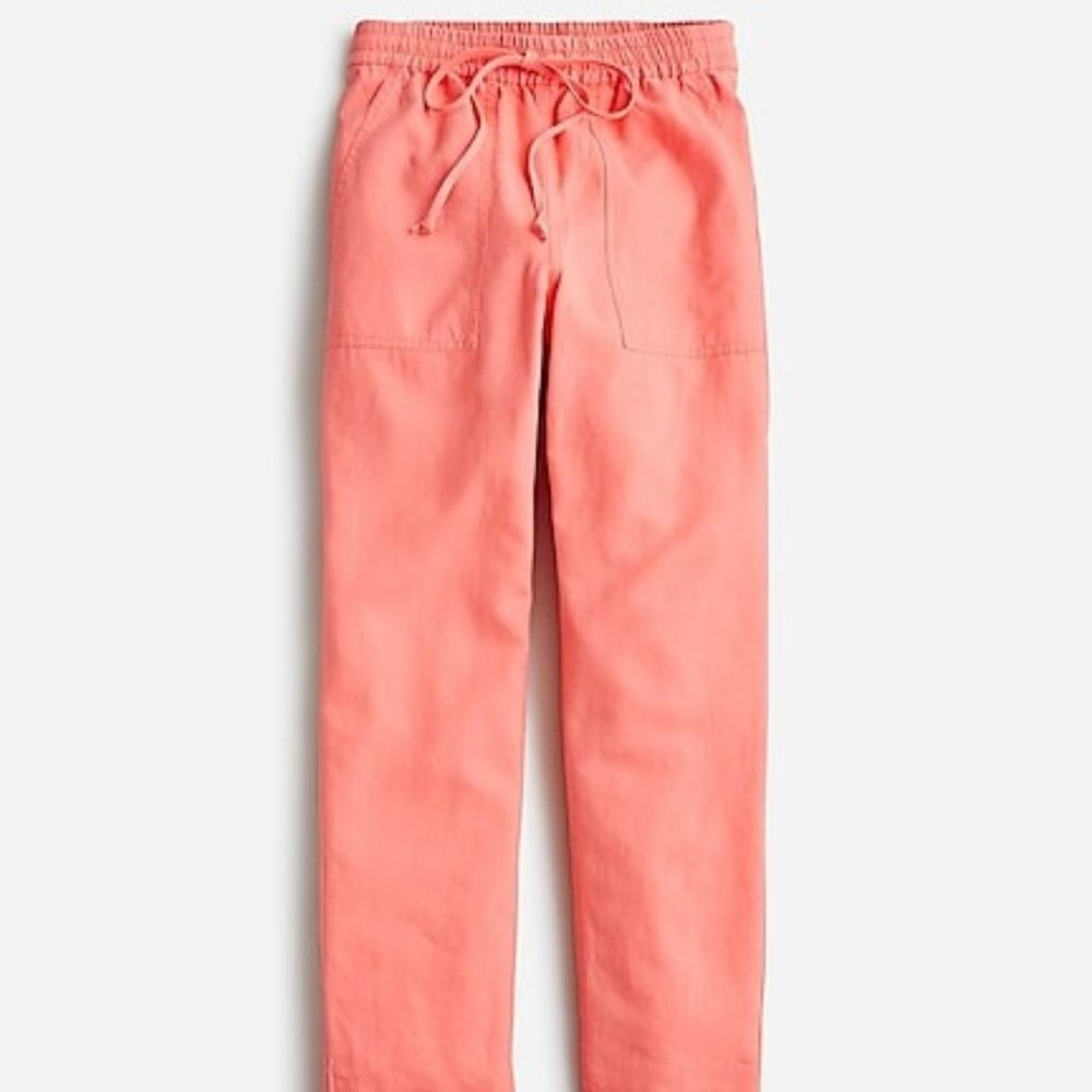 J.Crew New seaside pant in linen blend BF487